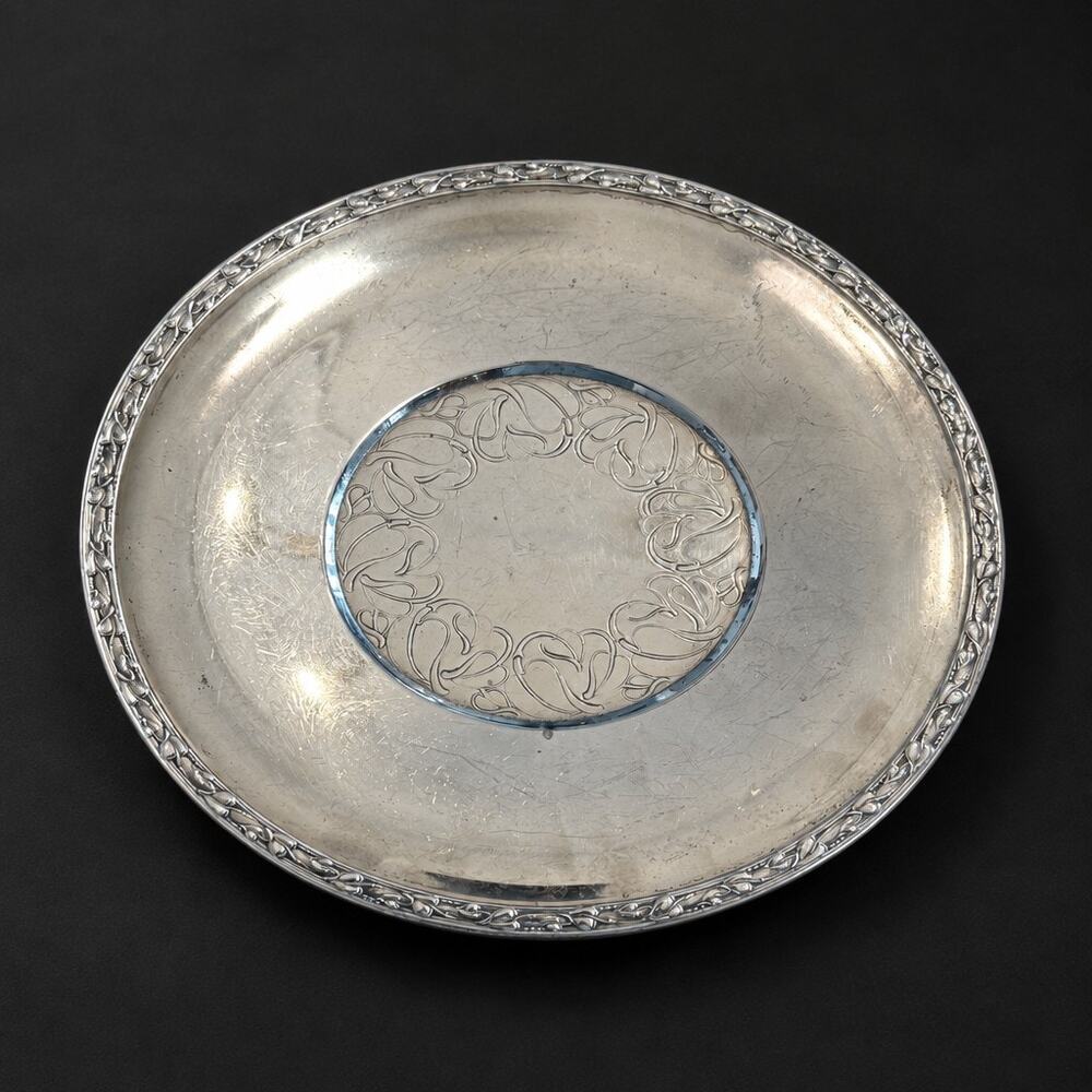 Vintage Wm A Rogers Meadowbrook Silverplate 10'' Sandwich Serving Tray-Oneida